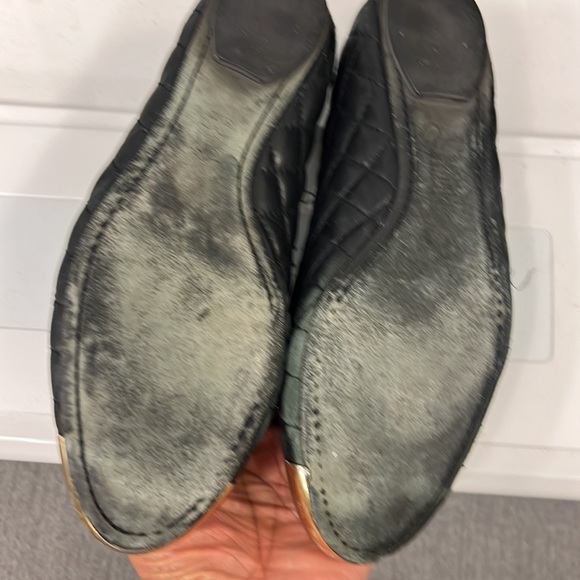 Tory Burch Kaitlin Quilted Leather Gold Toe Ballet - Picture 4 of 5